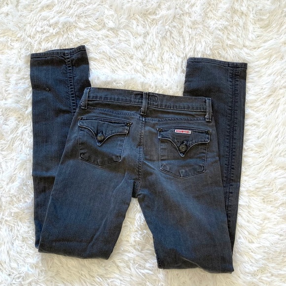 Hudson Dark Gray Wash Skinny Jeans - Picture 9 of 10